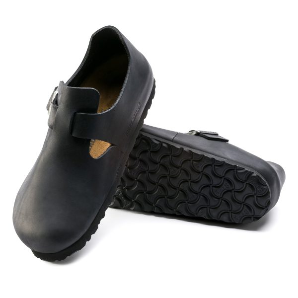London Black Oiled Leather - Image 4